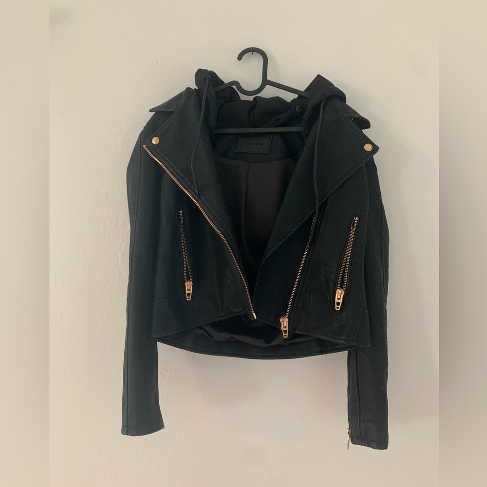 Nordstrom Leather Bomber Jacket